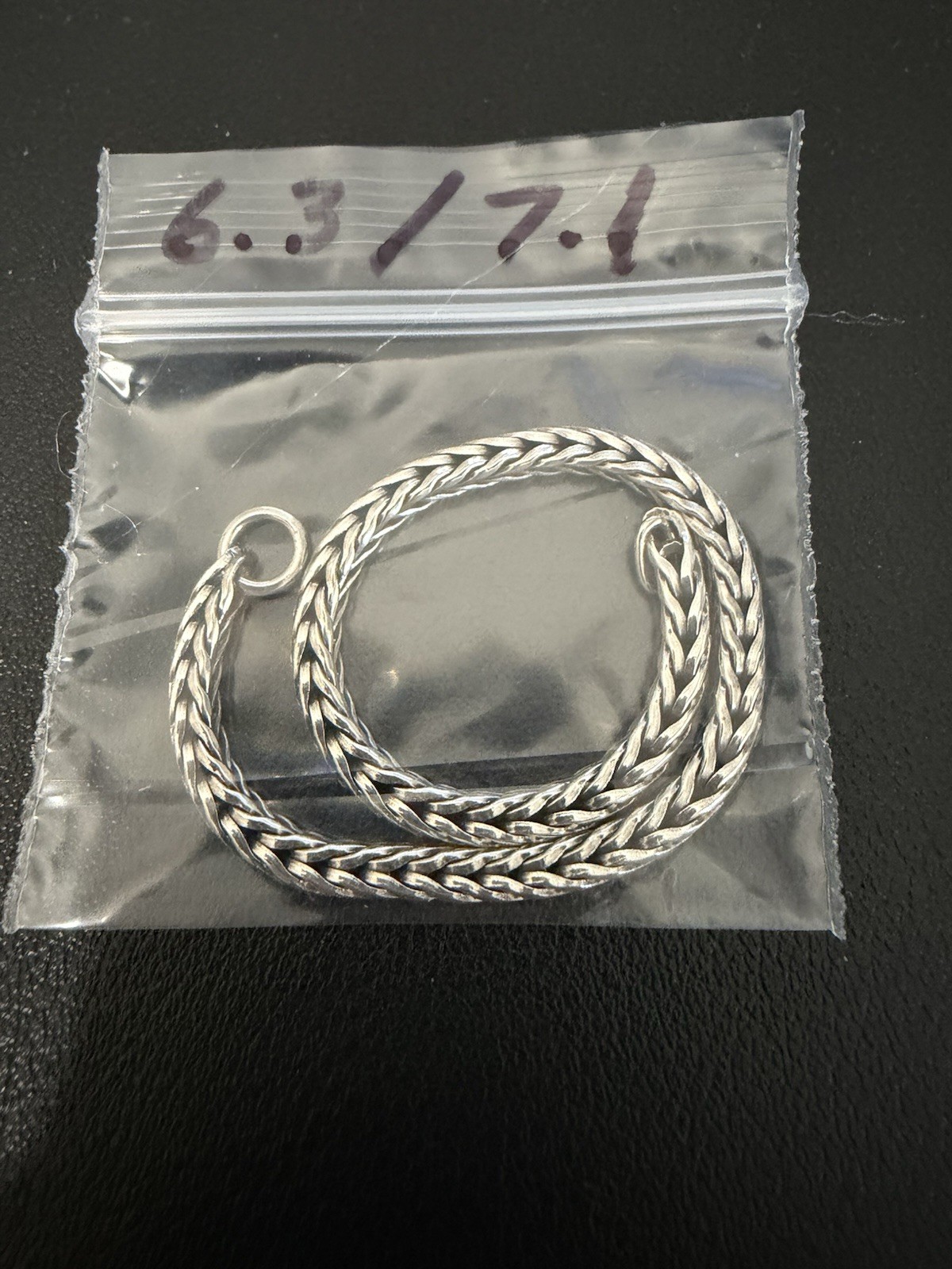TROLLBEADS Signature Foxtail Bracelet 925 LAA 6.3” TAGBR-00002