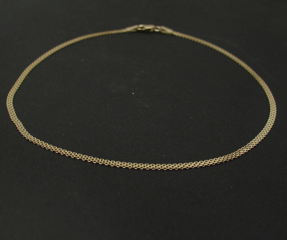 10″ Cute Bizmark Bismark Chain Ankle Bracelet Anklet Real Solid 10K Yellow Gold