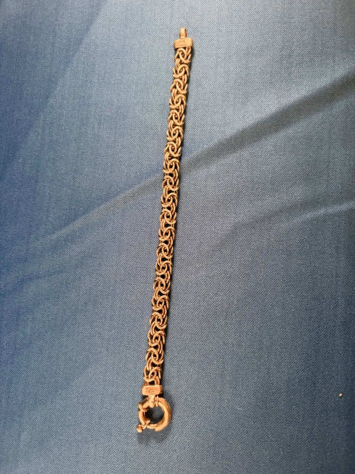 7.5 Inch 925 Sterling Silver Byzantine Link Bracelet