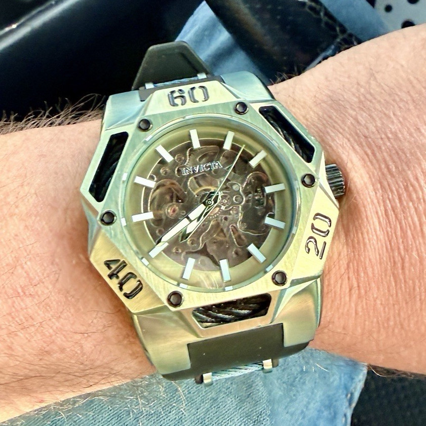 Rare Invicta Coalition Forces Iron dome. #44083 Automatic Skeleton Dial.