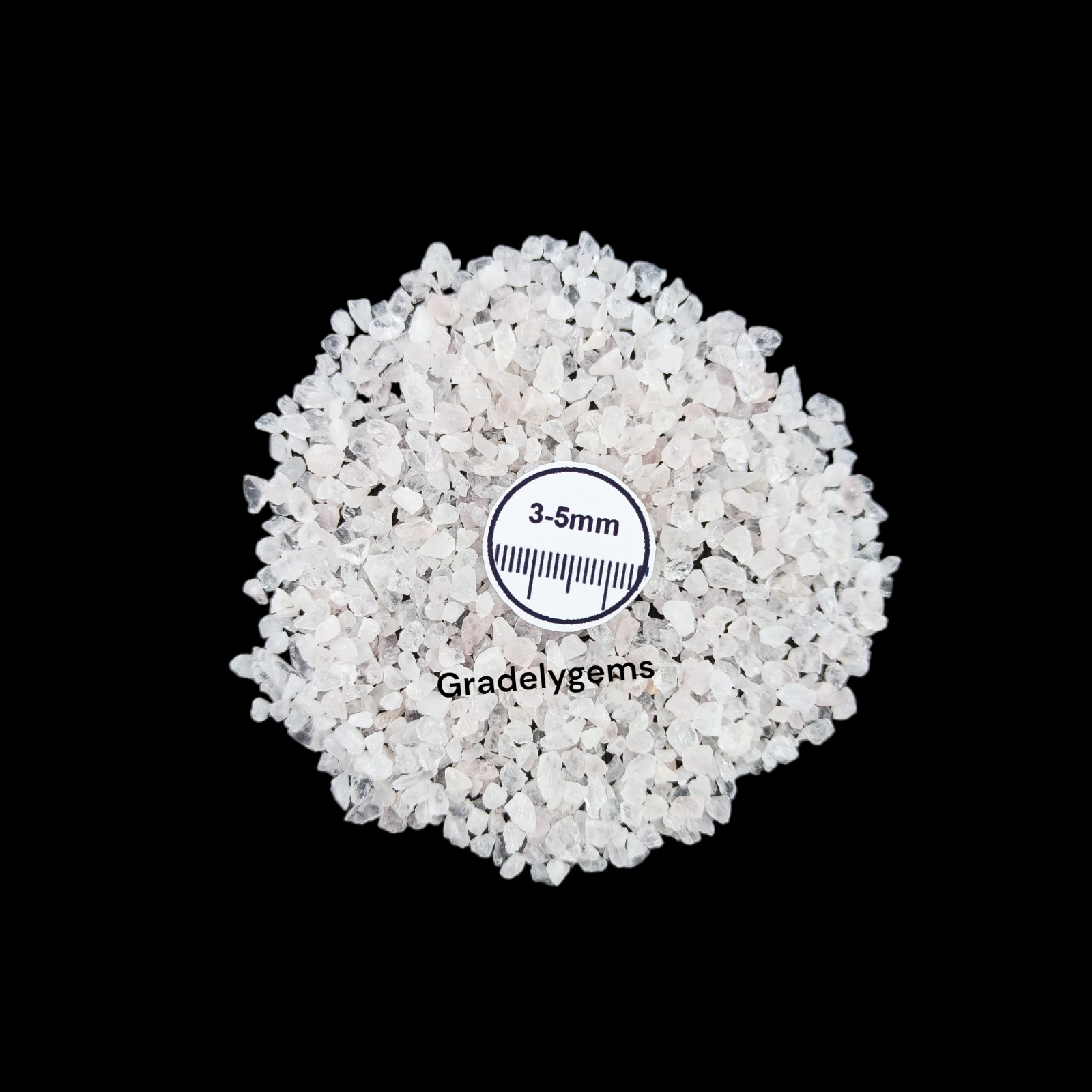 Natural Rose Quartz Gemstone Crushed Powder – Healing Crystal for DIY Crafts