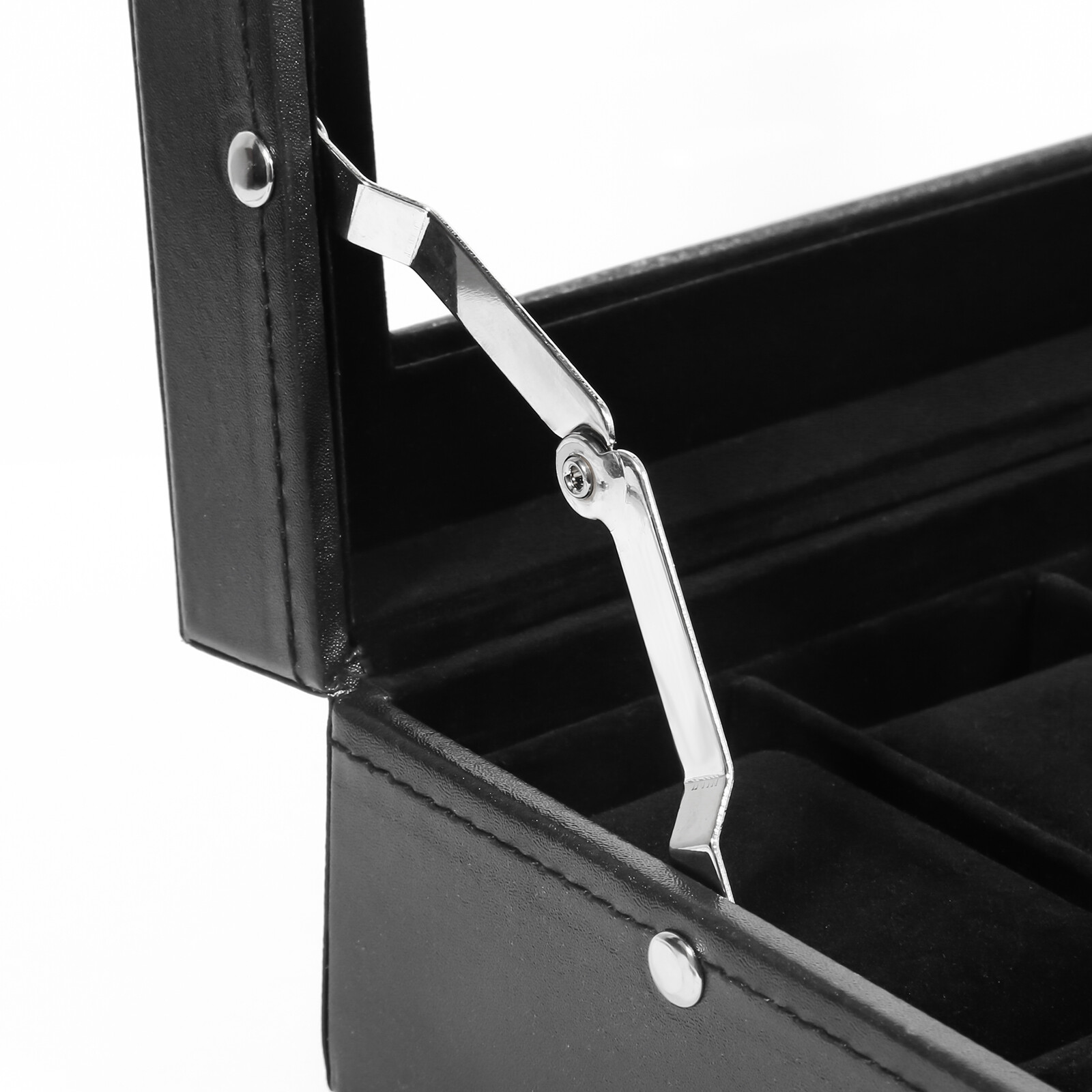 24 Slots PU Leather Watch Case Box Jewelry Organizer Display Case Lockable Gift