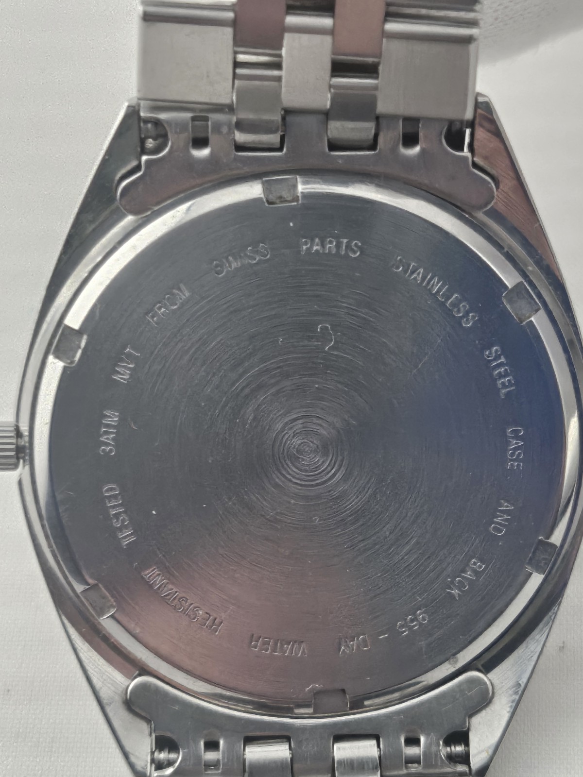Mens Rare PAUL MARET Blue Sunray Dial Date Presidential Style Fluted Bezel Runs