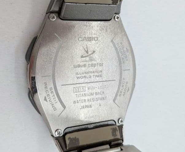 CASIO WAVE CEPTOR WVH-100TJ Analog-Digital Radio-Controlled Solar Watch 【USED】