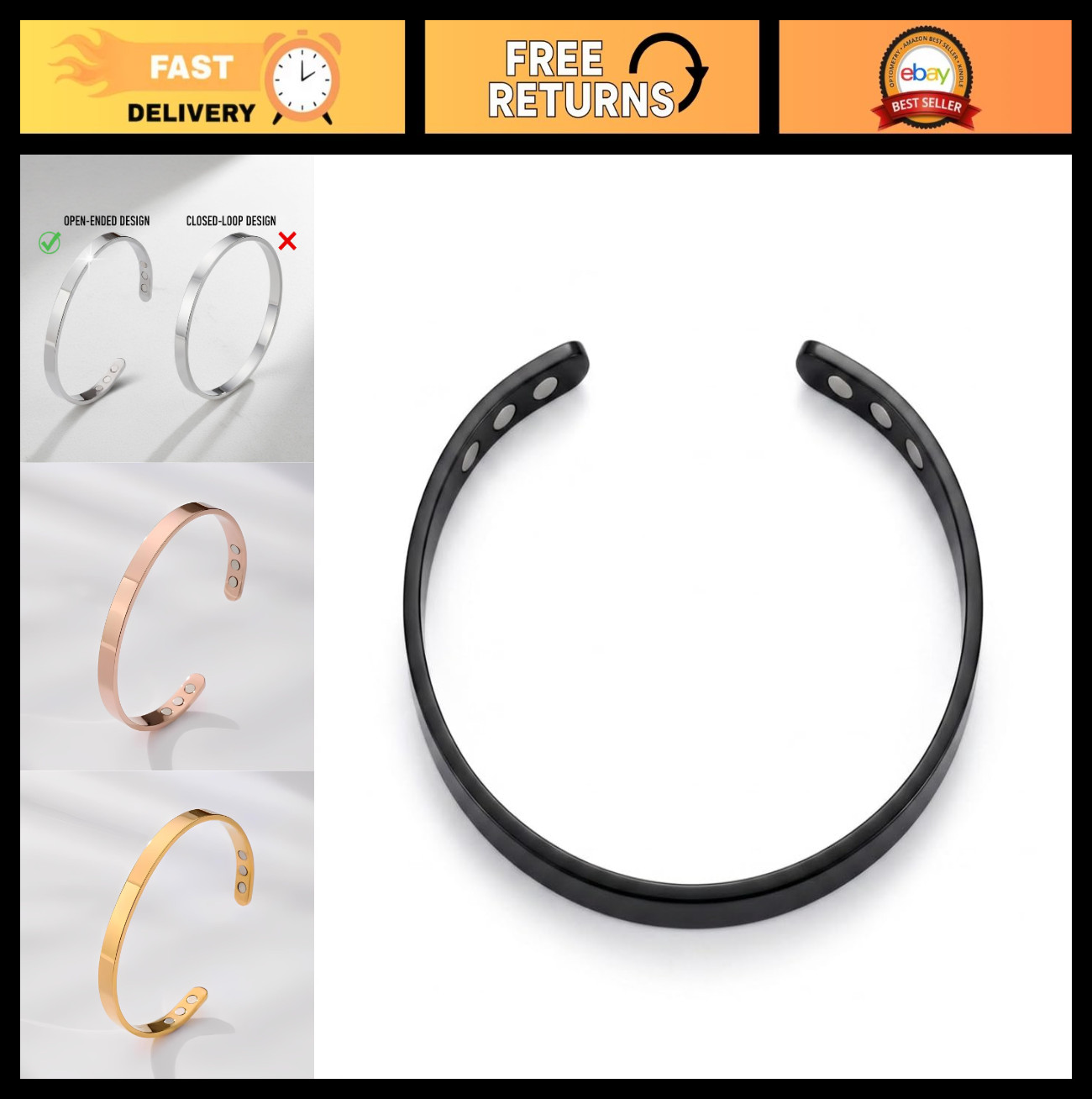 Adjustable Bangle Bracelets for Women – Stylish Jewelry Gift Box Included