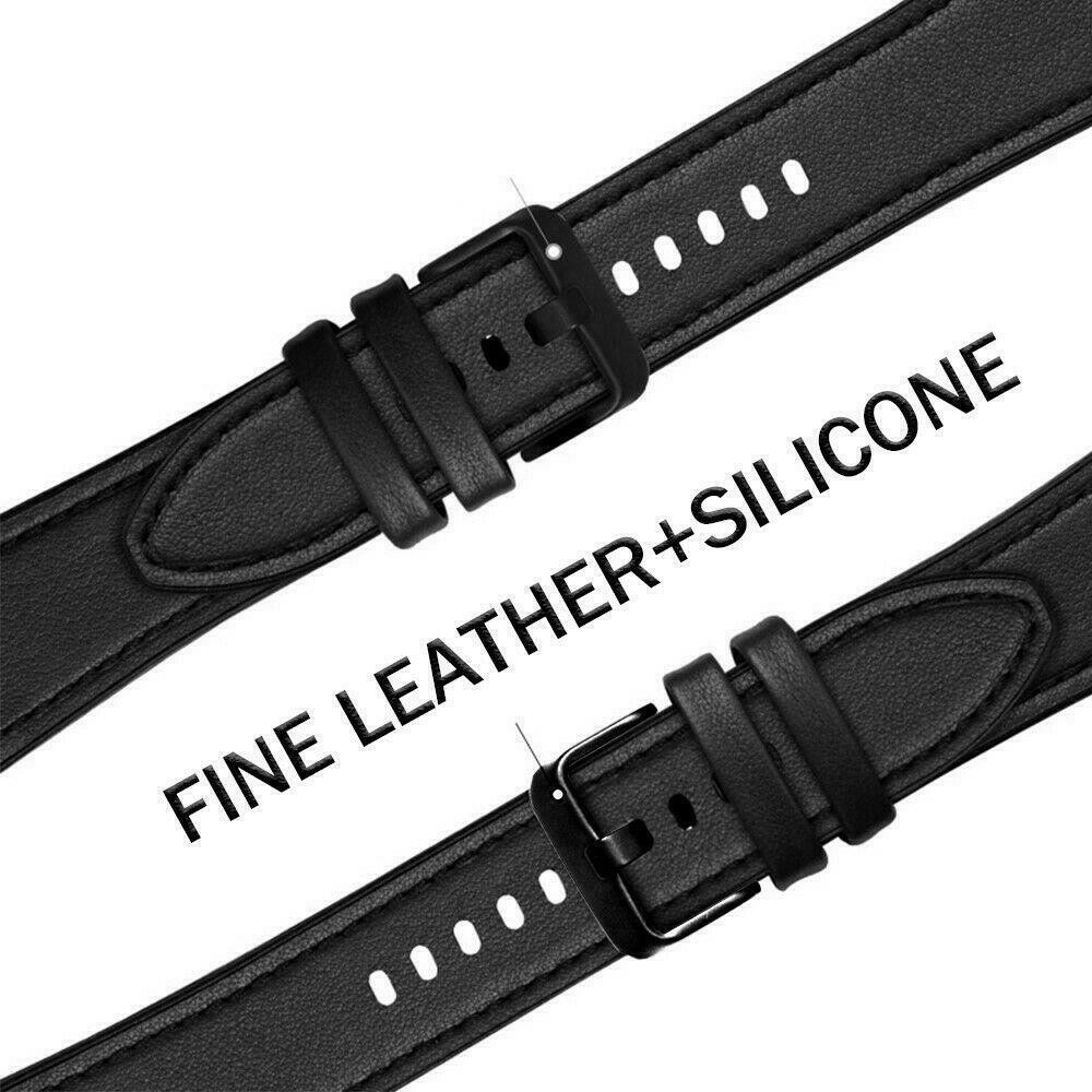 Leather Watch Band Wrist Strap For Samsung Galaxy Watch 6 40/44mm/Classic 43/47m