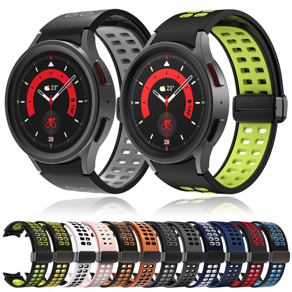 For Samsung Galaxy Watch 4 5 Pro 6 40/44/45/43/47mm Magnetic Buckle Sports Band