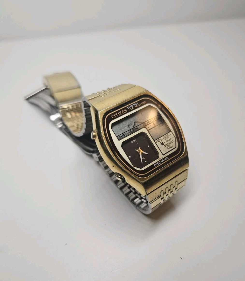 vintage Digi-Ana,Early Digital Watch Citizen 4195-24 non working