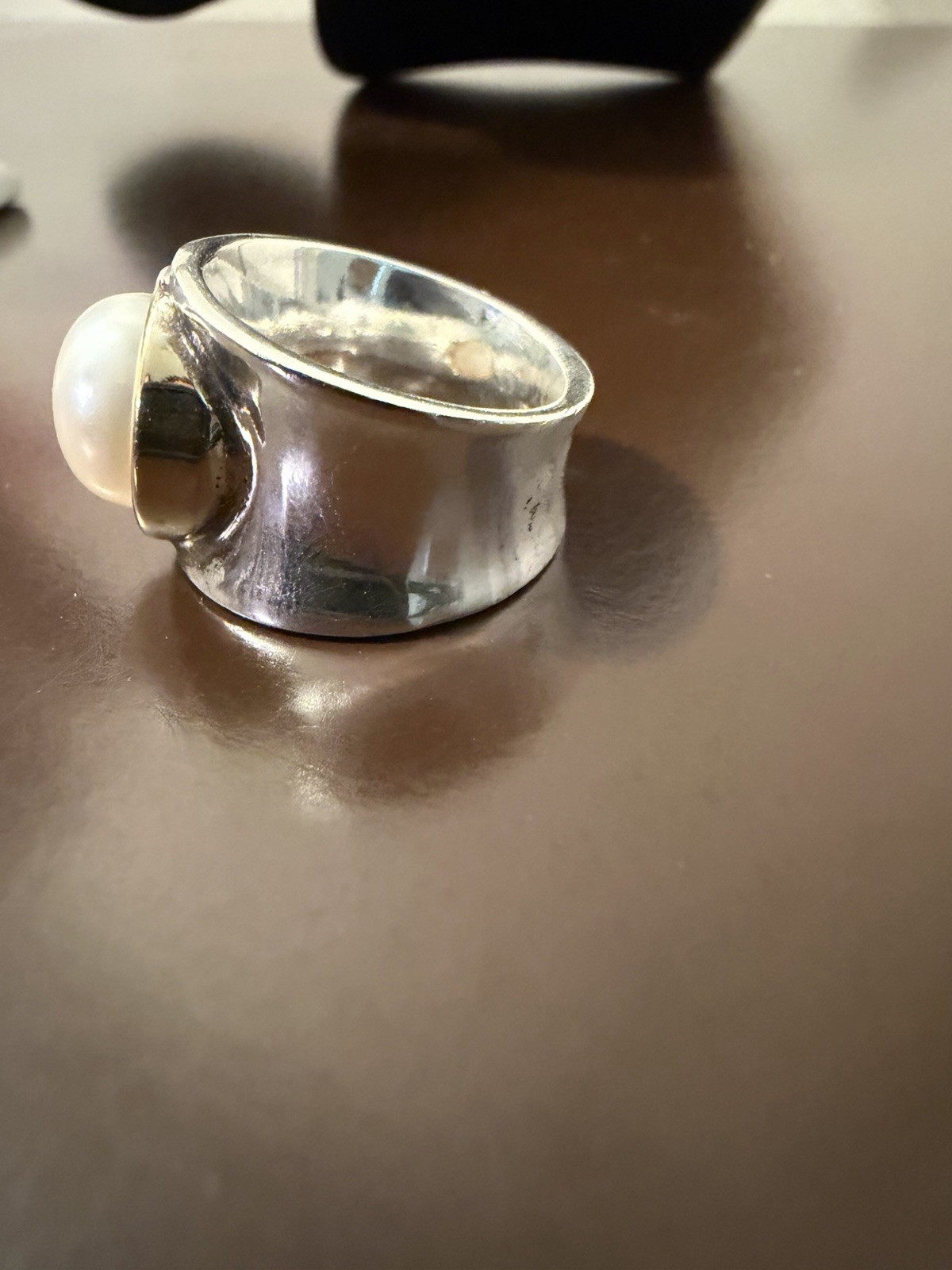 Ross-Simons 9.5-10mm Cultured Pearl Ring in Sterling Silver With 14kt Gold Italy