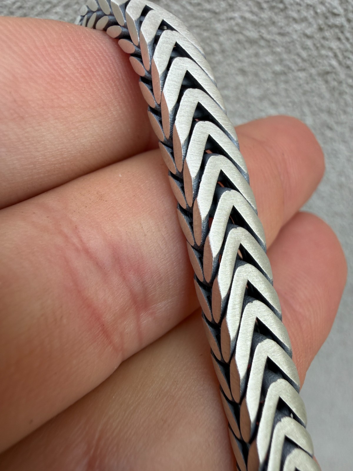Custom 3 Link Miami Cuban Python Bracelet 12mm Real 925 Silver Oxidized Finish