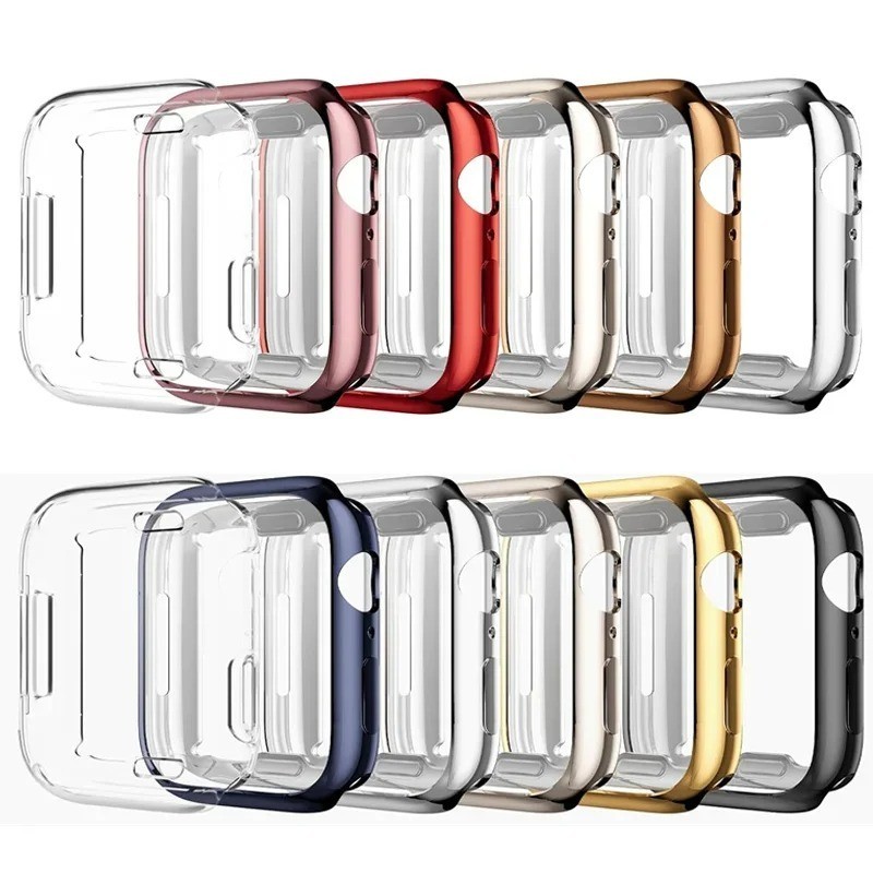 Case For Apple watch Series 7/8/9 45mm 41mm 44mm 40mm 42mm 38mm All-around TPU C