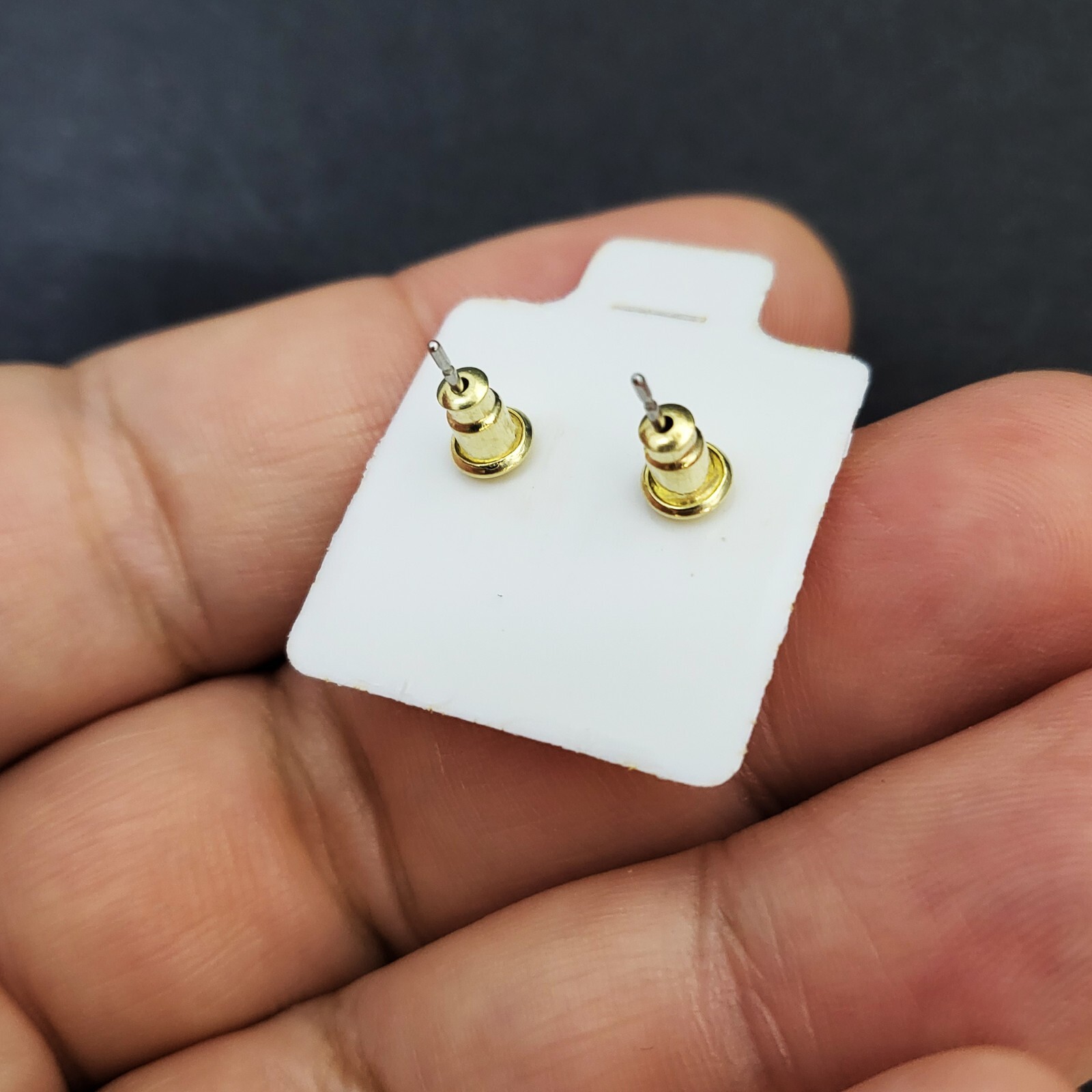 Golden Nugget Unisex Hip Hop Style Surgical Steel Post Stud Earring Earrings