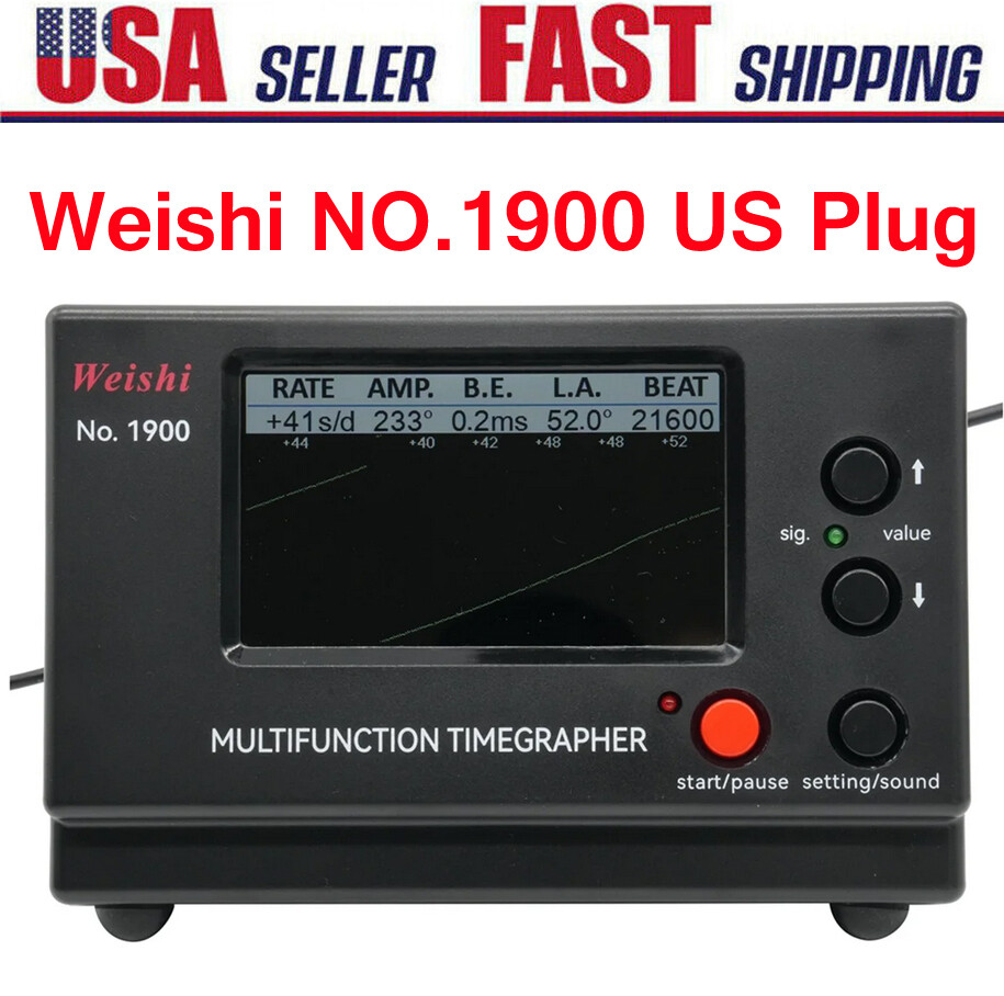 Weishi No.1900 Timegrapher Mechanical Watch Timing Machine Multifunction New