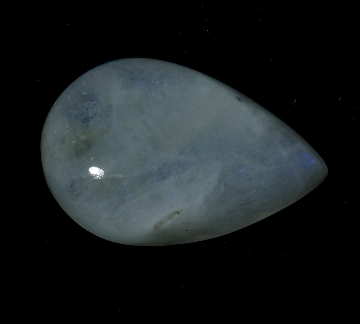 100% Certified Natural Rainbow Moonstone Pear Cabochon Gemstone 14.30 Ct