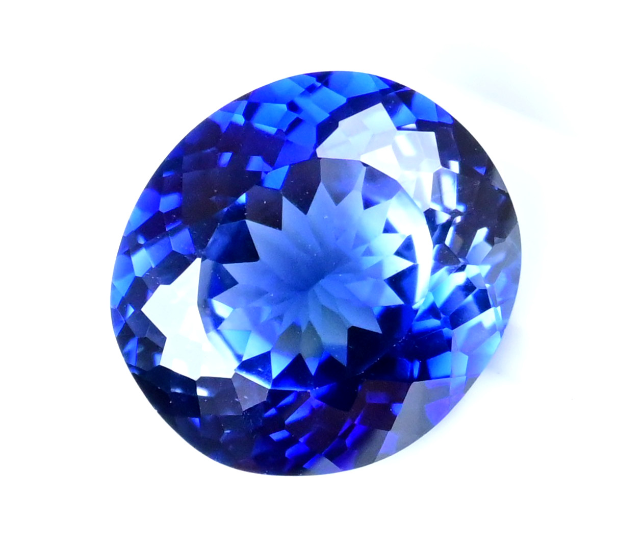 24.95 Ct Natural Montana YoGo Blue Sapphire Oval Certified Flawless Gemstone