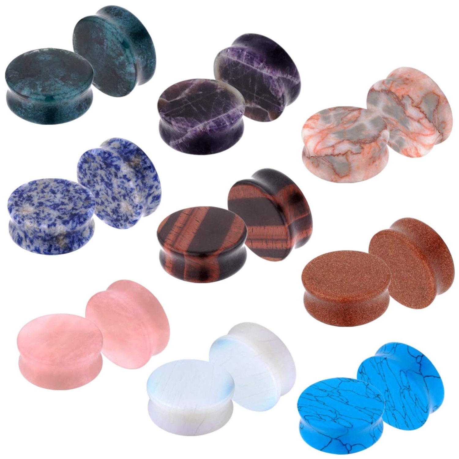 Stylish Stone Ear Stretching Collection