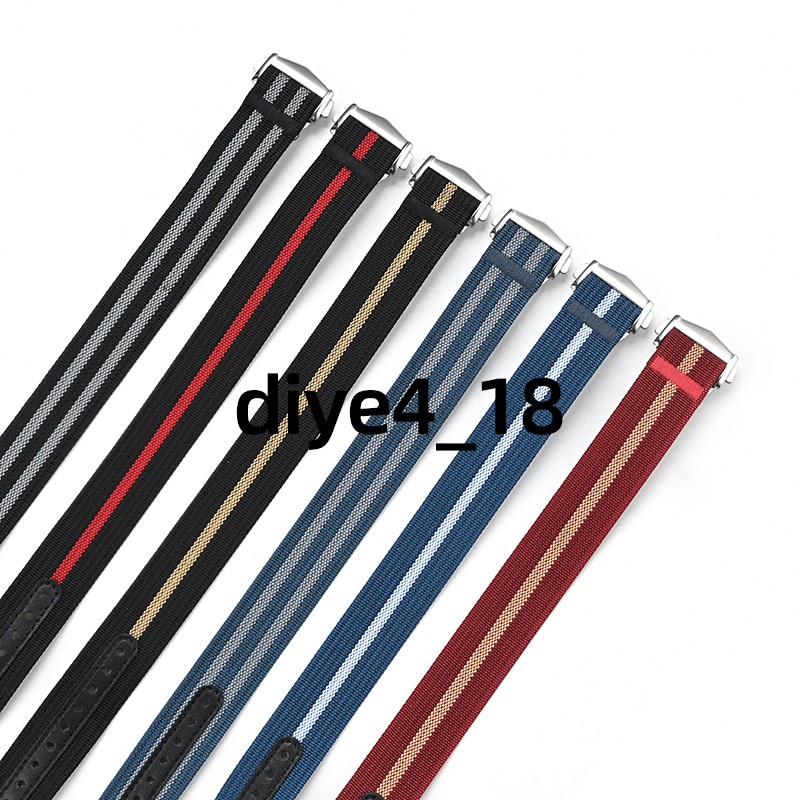 Premium One-Piece Strap 20mm 22mm Watch Bracelet Nylon Watch Band Universal New