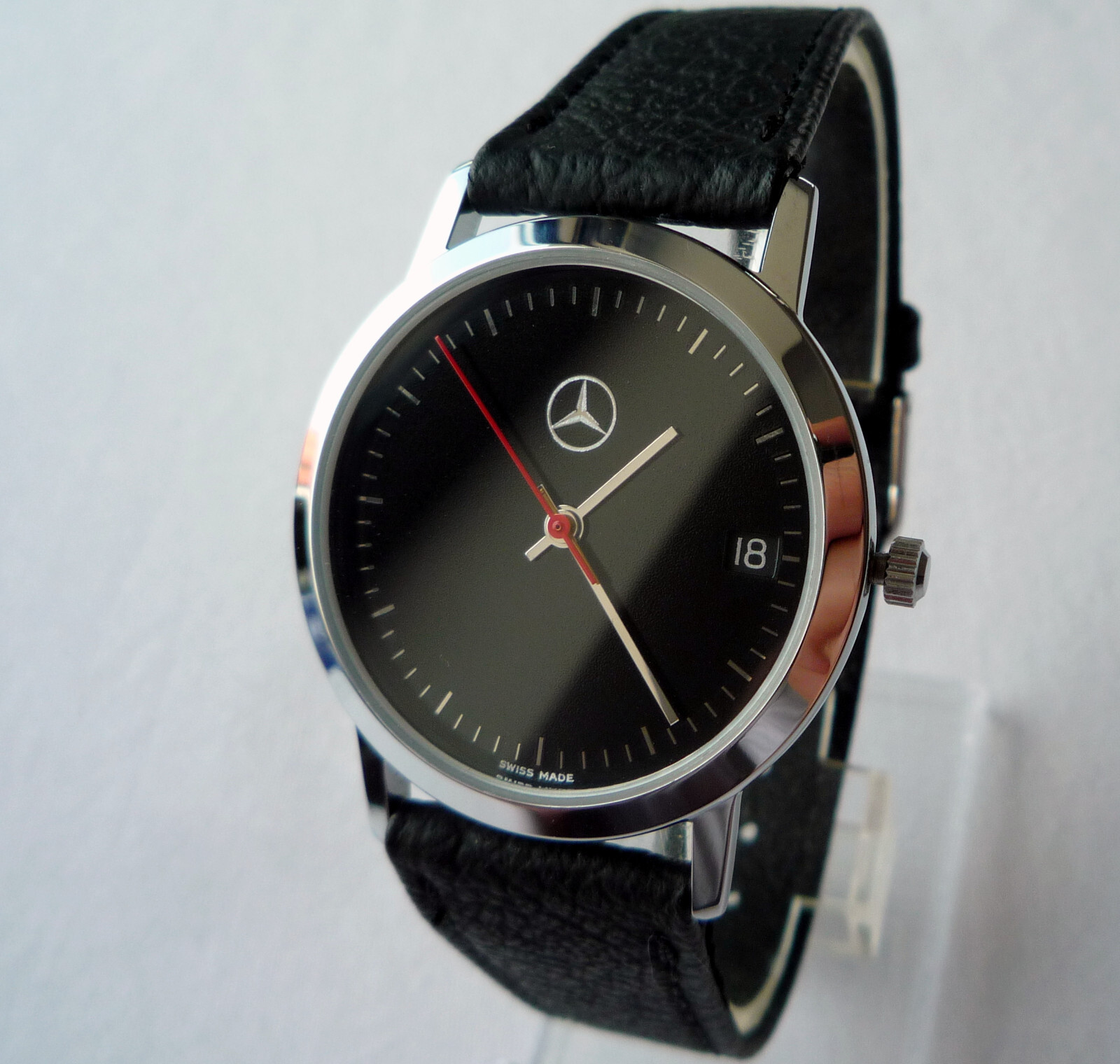 Mercedes Benz Vintage Classic Car Accessory Sport Basic Design Swiss Made Watch