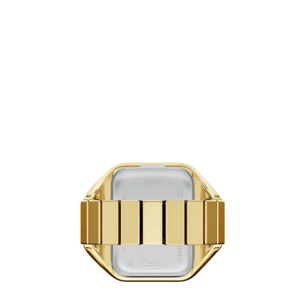 NWT Fossil Gold Tone Ring Watch Green Dial Adjustable Ring ES5448 MSRP $150