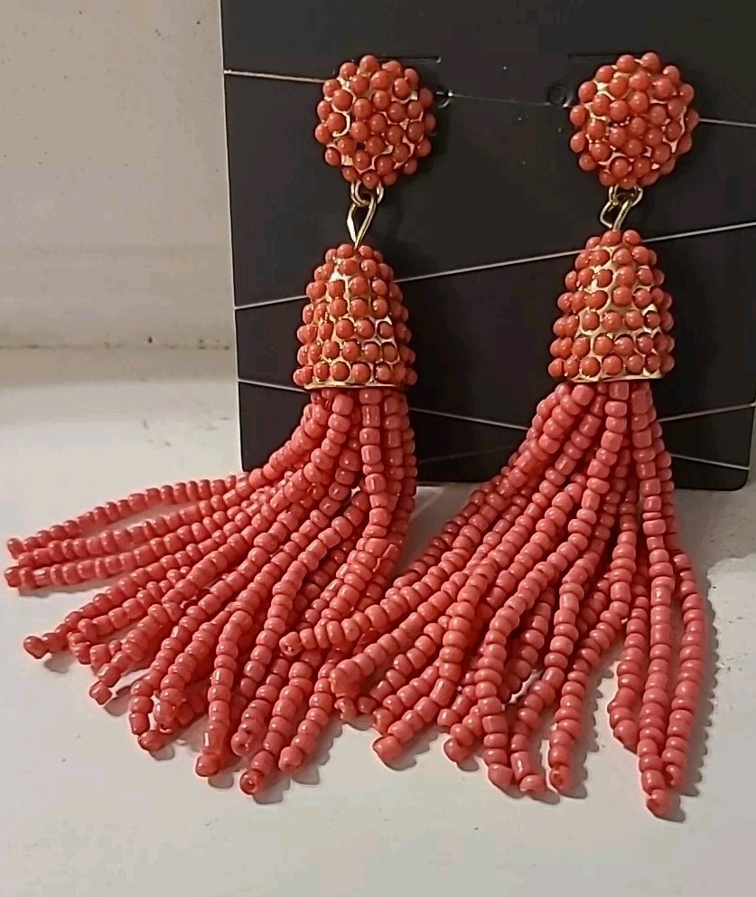 TASSEL EARRINGS CORAL SUGARFIX BY BAUBLEBAR