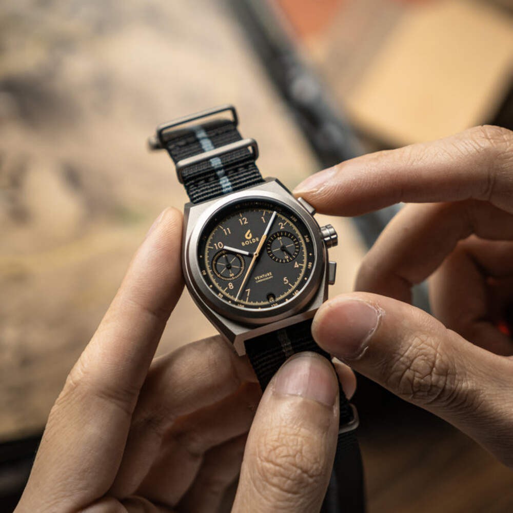 Venture Rally I Wells 201 | Black Dial Wristwatch VE-TI-RA-201