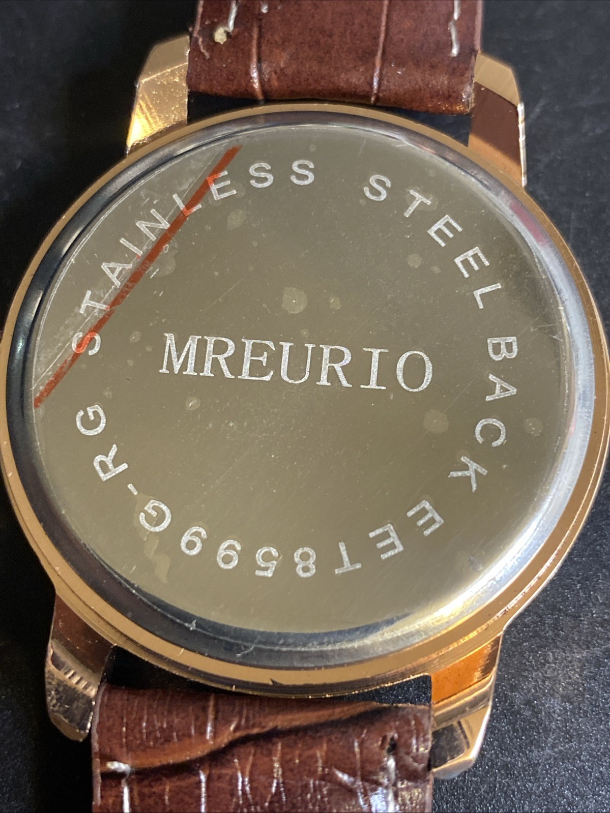Mreurio Round Rose Gold Tone Watch in Men’s New Battery