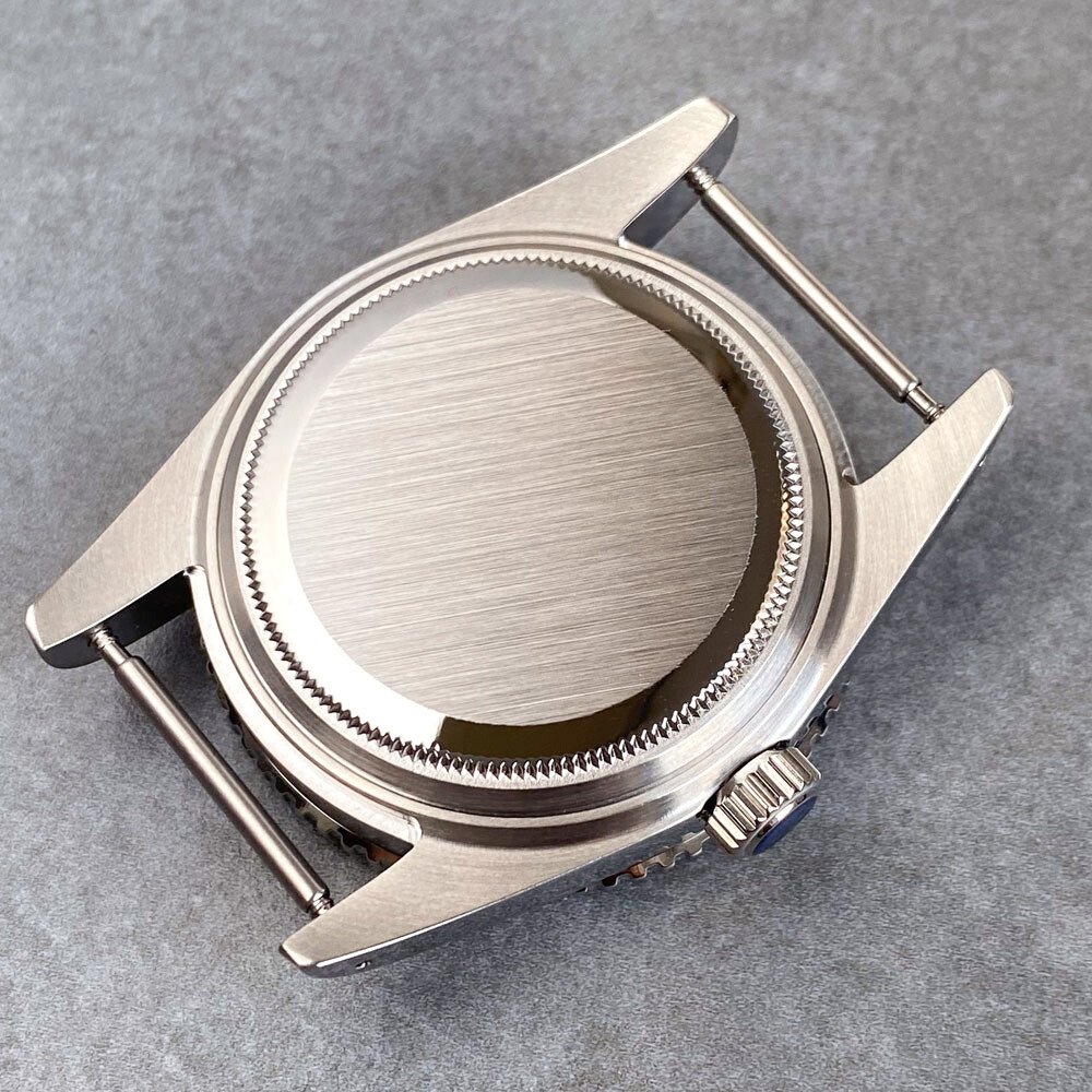 38mm Stainless Steel Brushed 200M Diver Watch Case Fit NH34 GMT NH35 Sapphire