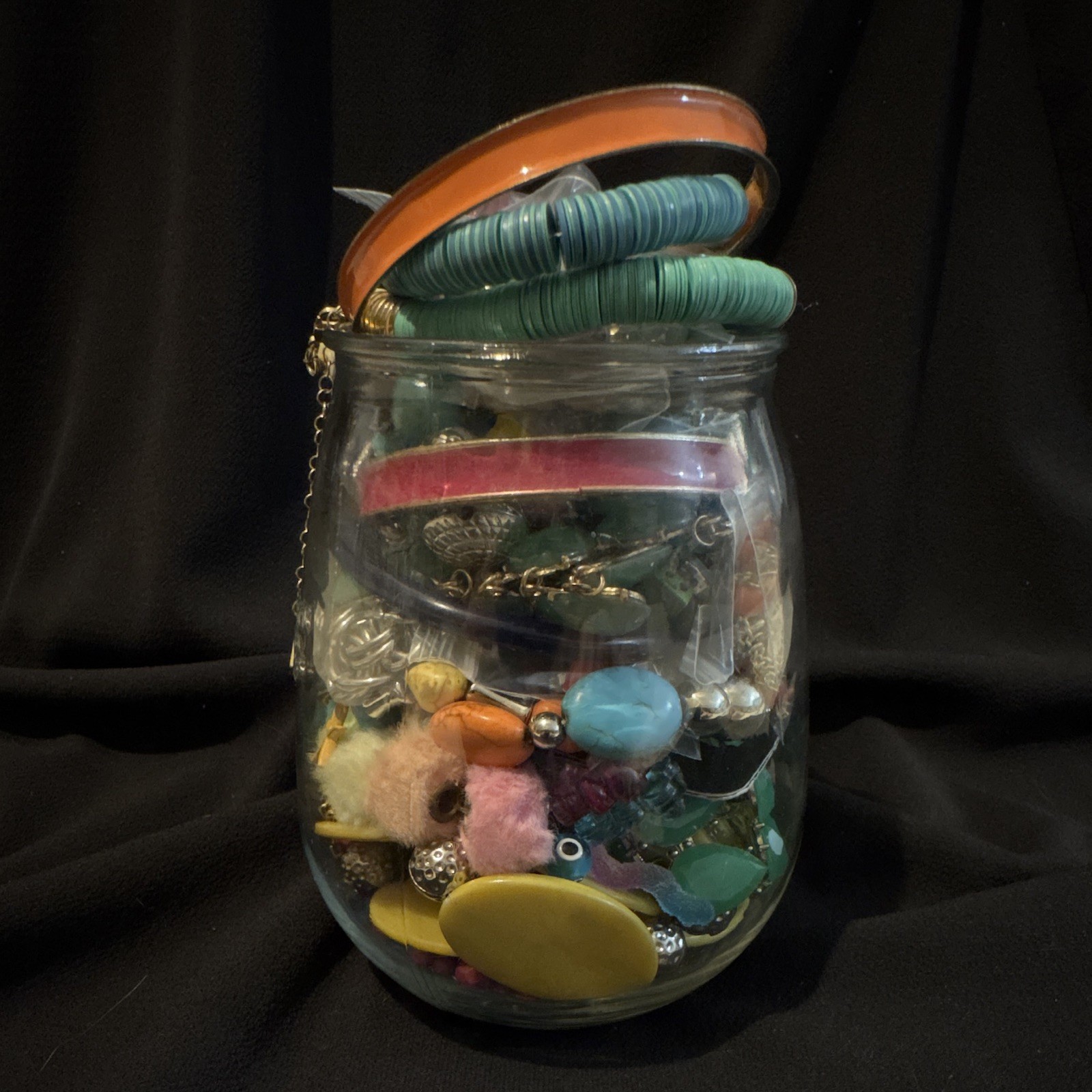 Women’s Mixed Fashion Jewelry Lot Multicolor 1.2 pounds. Jar not included.