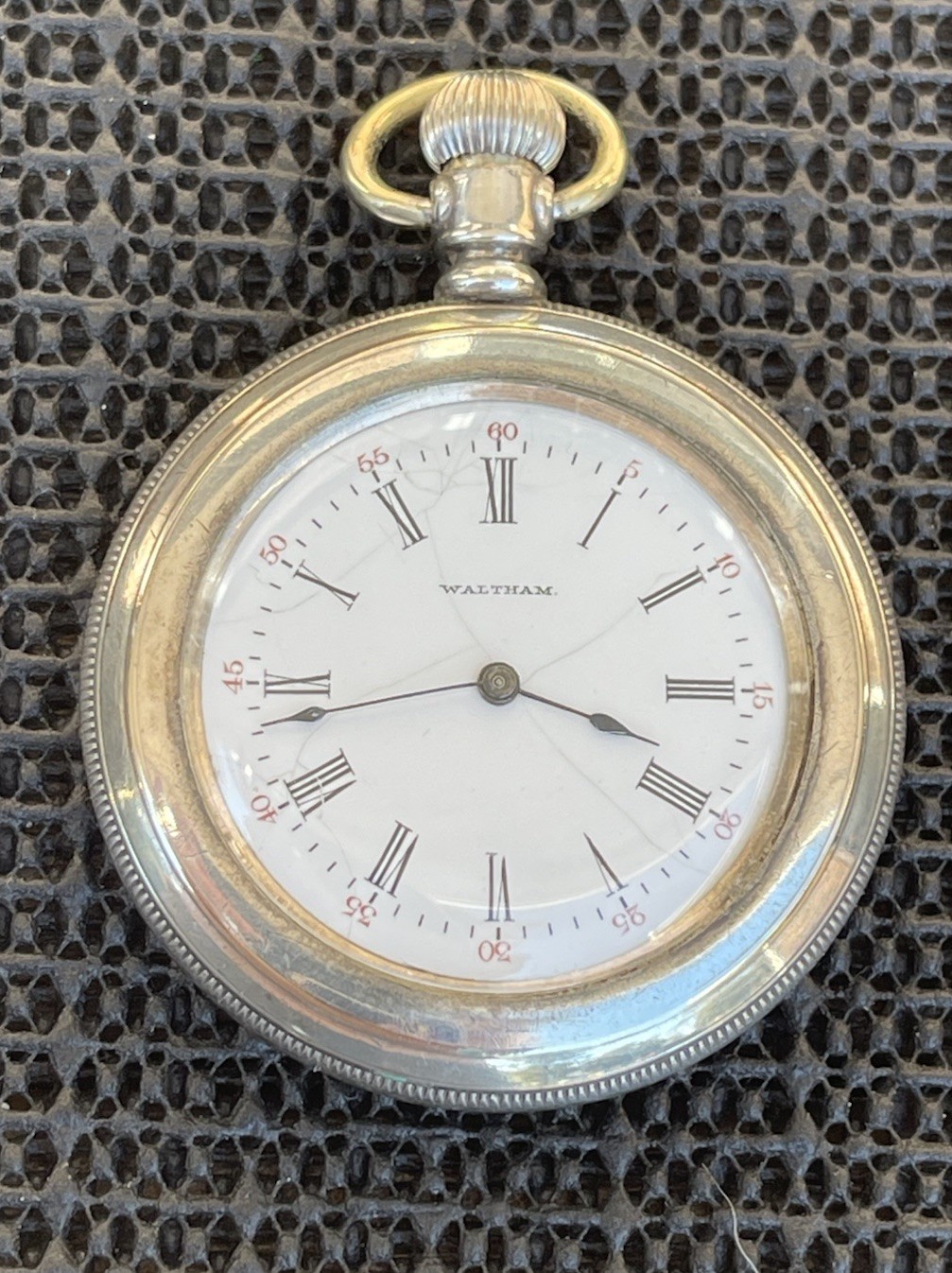 1909 American Waltham Model 1890 Grade Seaside 6s 7J Pocket Watch Pendant Runs