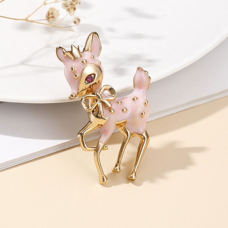 Pink Bow Brooch Women’s Coat Pin Fashion Accessory