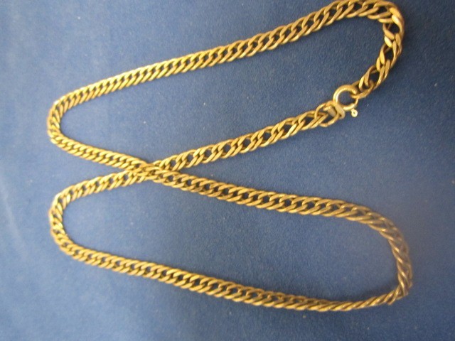 Vintage 925 sterling diamond cut chain 33 inches long 24 grams marked Italy