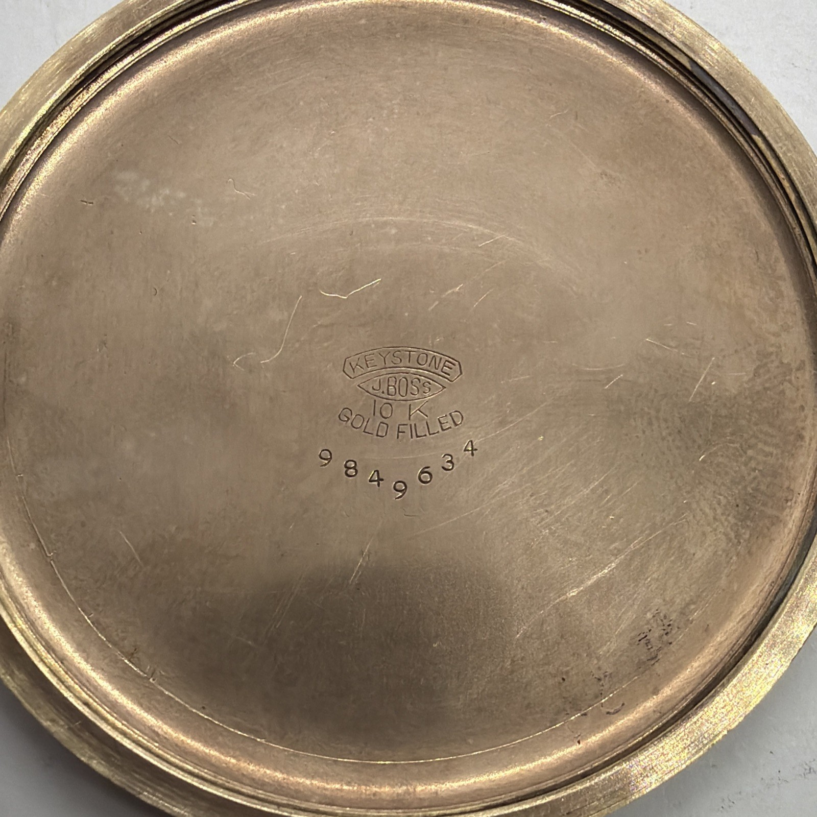 VERY NICE HEAVY KEYSTONE 10K YGF 16s MAINLINER POCKET WATCH RAILROAD CASE