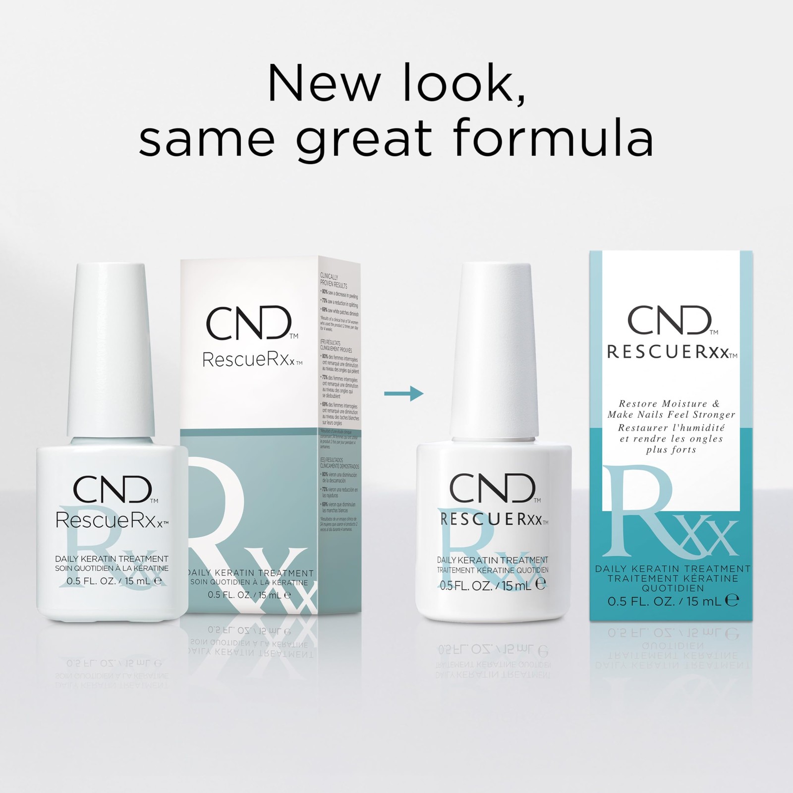 Cnd Rescuerxx Daily Keratin Treatment 0.5 Fl Oz Packaging May Vary Cndms0026