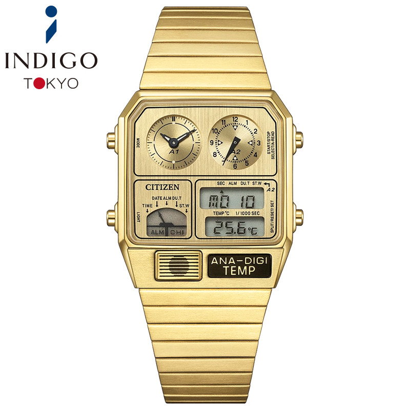 CITIZEN COLLECTION JG2103-56P Metallic ANA-DIGI TEMP Limited Gold 32.5mm Watch