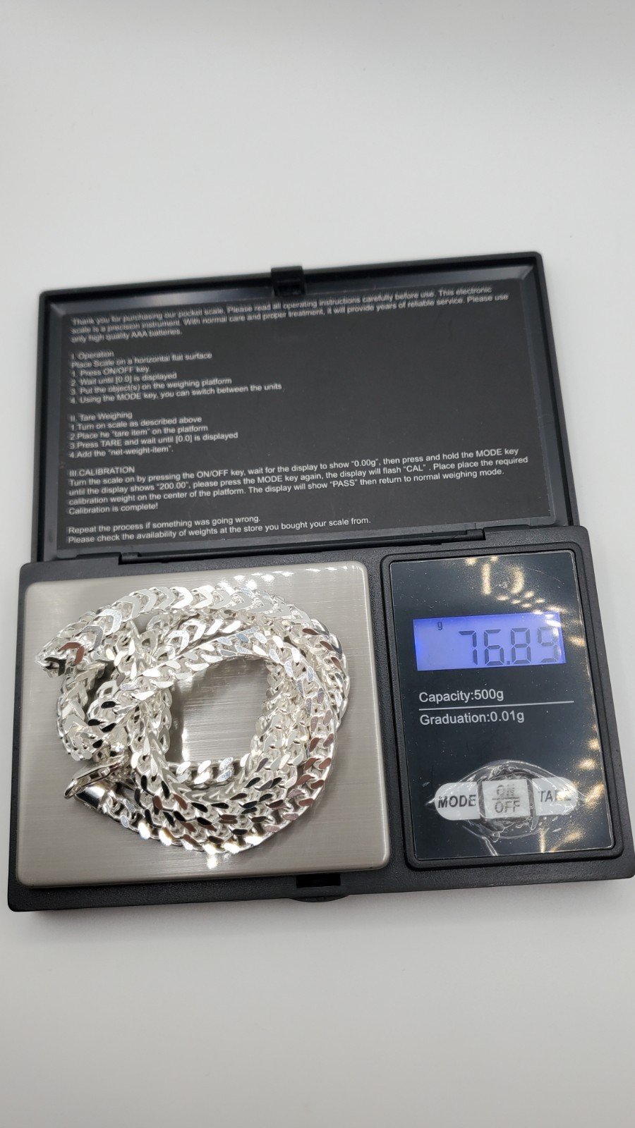 Solid 925 Sterling Silver Franco 4.7mm 27″ Men Italy, NEW