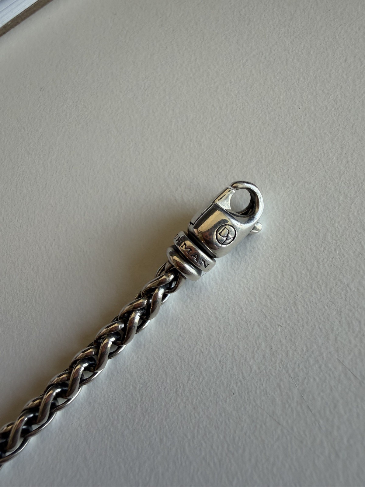 David Yurman Wheat Chain Necklace in Sterling Silver – 4mm – 22″ – FREE SHIP