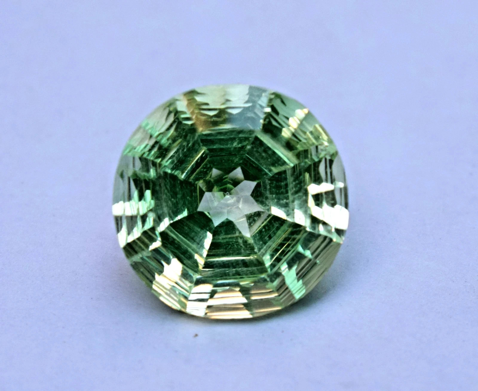 Natural Master Cut GIE Certified 8.85 Ct Ceylon Green Sapphire Loose Gemstone