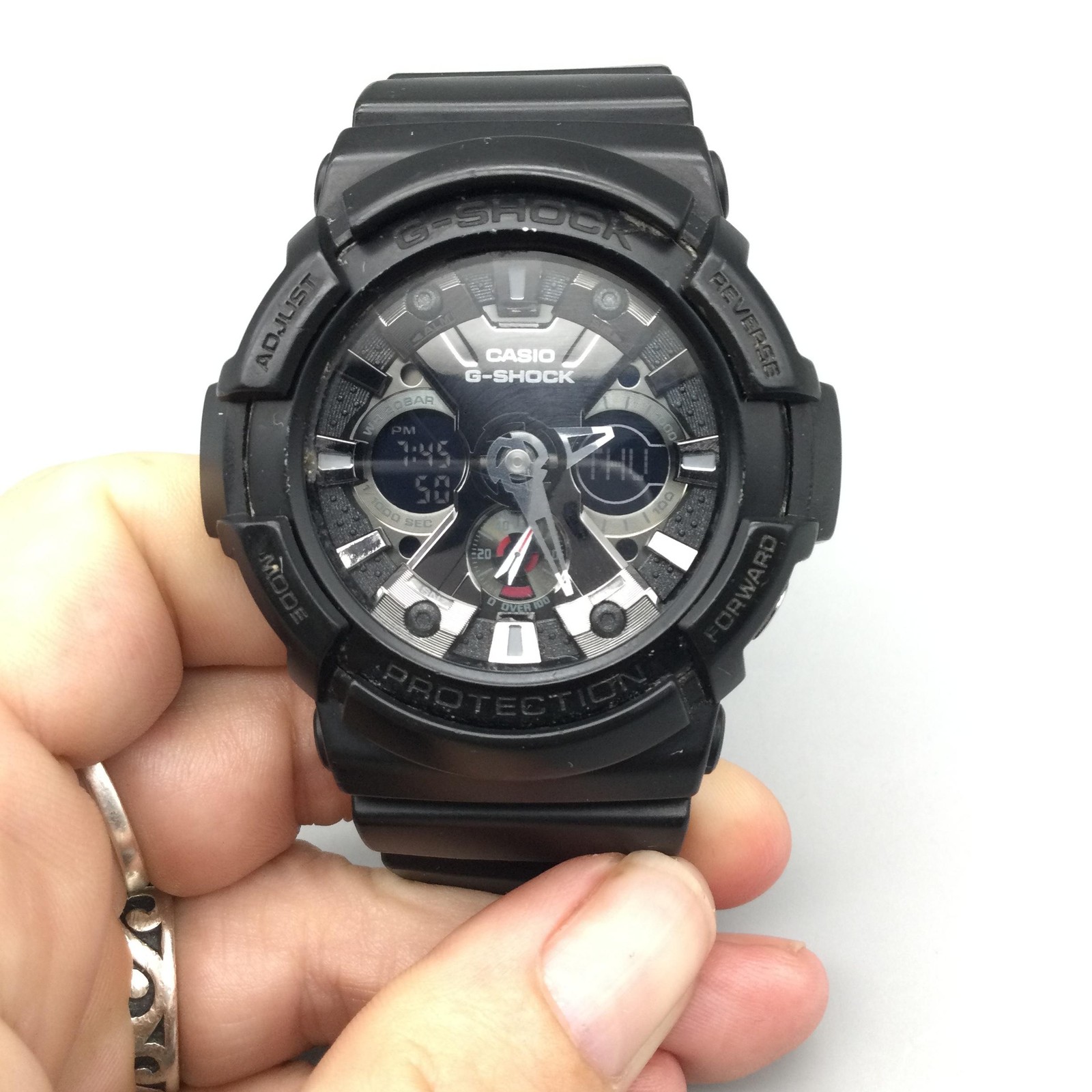 Casio G-Shock 5229 GA-201 Mens Watch 52mm Digital Black Dial Resin New Battery