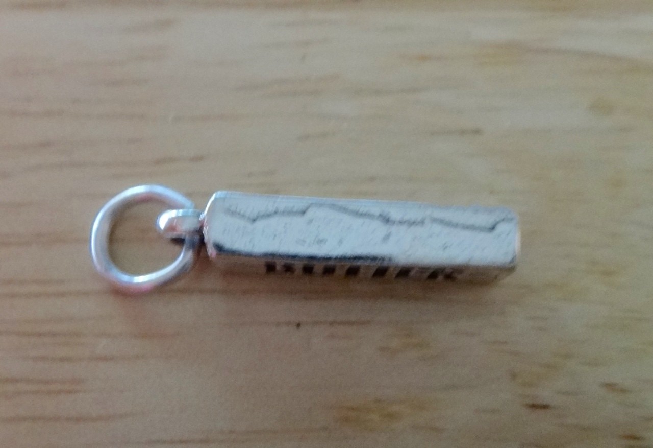 3D 3.5x18mm Grade A Butter Stick of Butter Baking Sterling Silver Charm