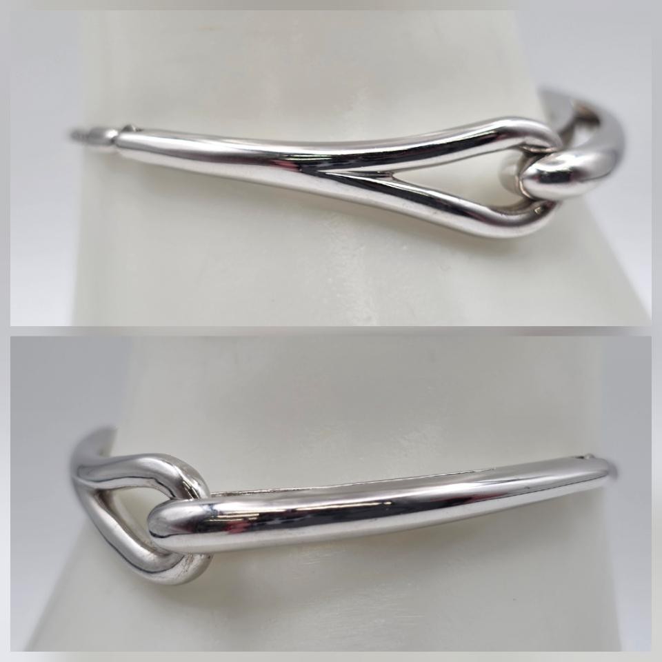 Kay Jewelers 925 Sterling Silver “Love & Be Loved” Interlocking Bolo Bracelet