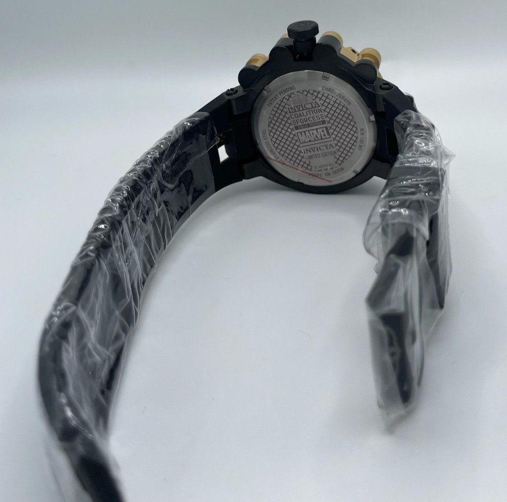 Invicta Marvel Punisher Men’s Watch – 55mm, Gold, Black (34654)