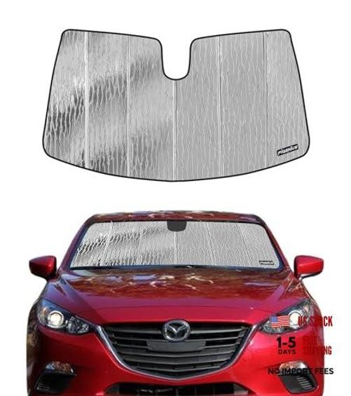 Windshield Sunshade Silver Water Ripple for Mazda 3 Sedan/Hatchback 2014-2018