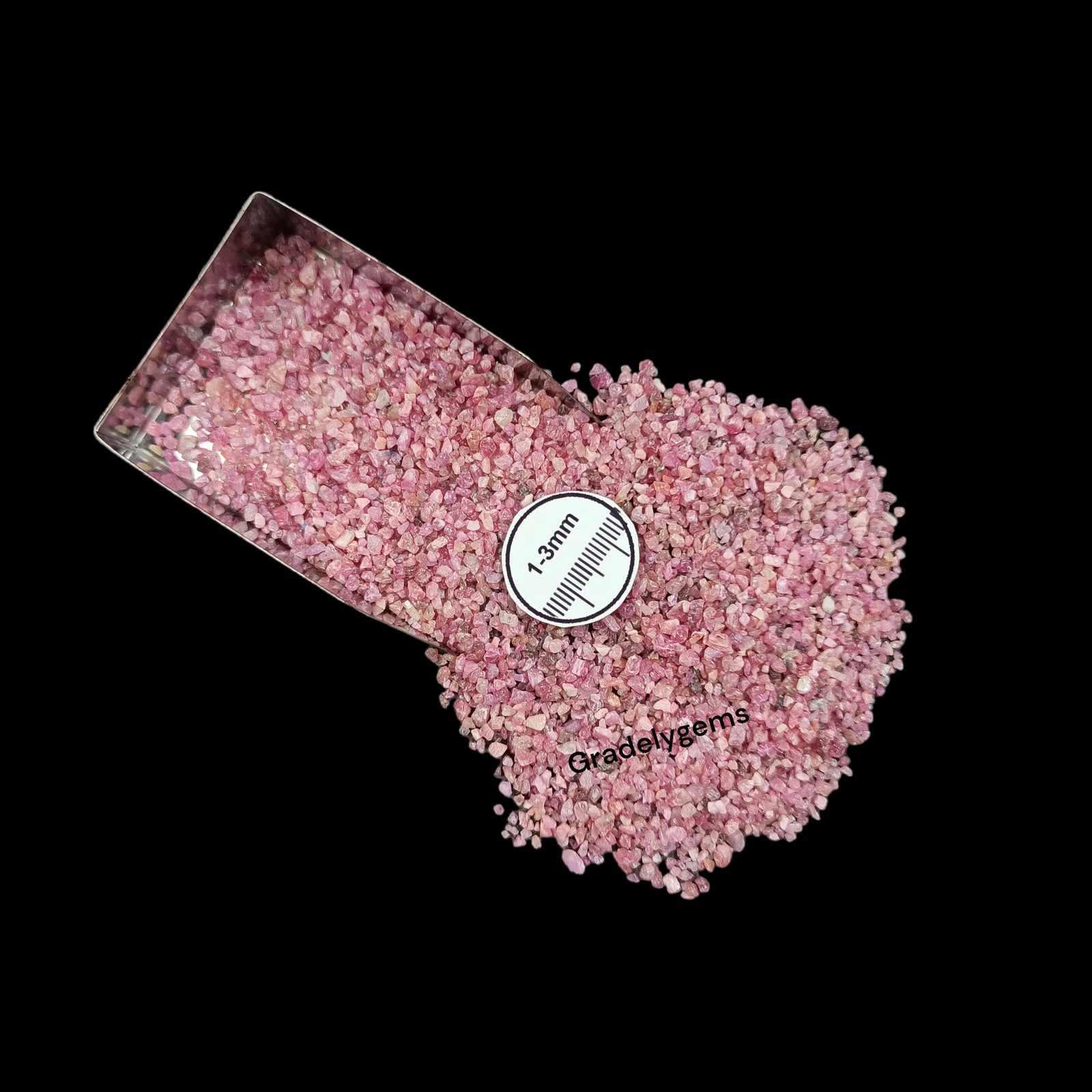 Ruby 1-3mm Gemstone Granules for Craft Bottles Inlay