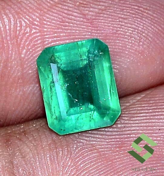 10×8.25 mm Certified Natural Emerald Octagon Cut 3.38 CTS Untreated Gemstone