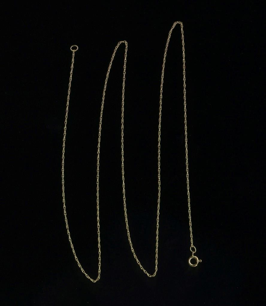 New 14K Solid Yellow Gold 18″ Singapore Rope Link Pendant Necklace Chain (YO