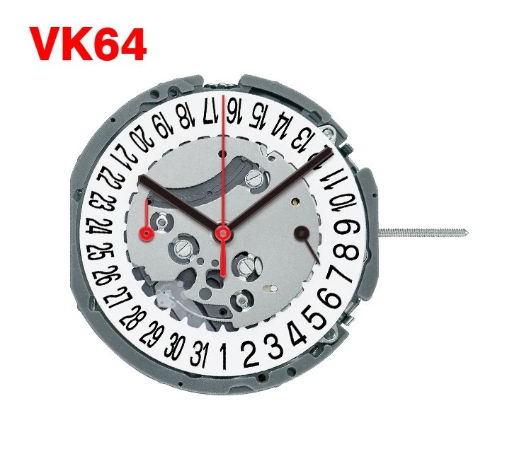 Genuine Japan Chronograph Quartz Movement VK61 VK63 VK64 VK67 VK68 VK73 Battery