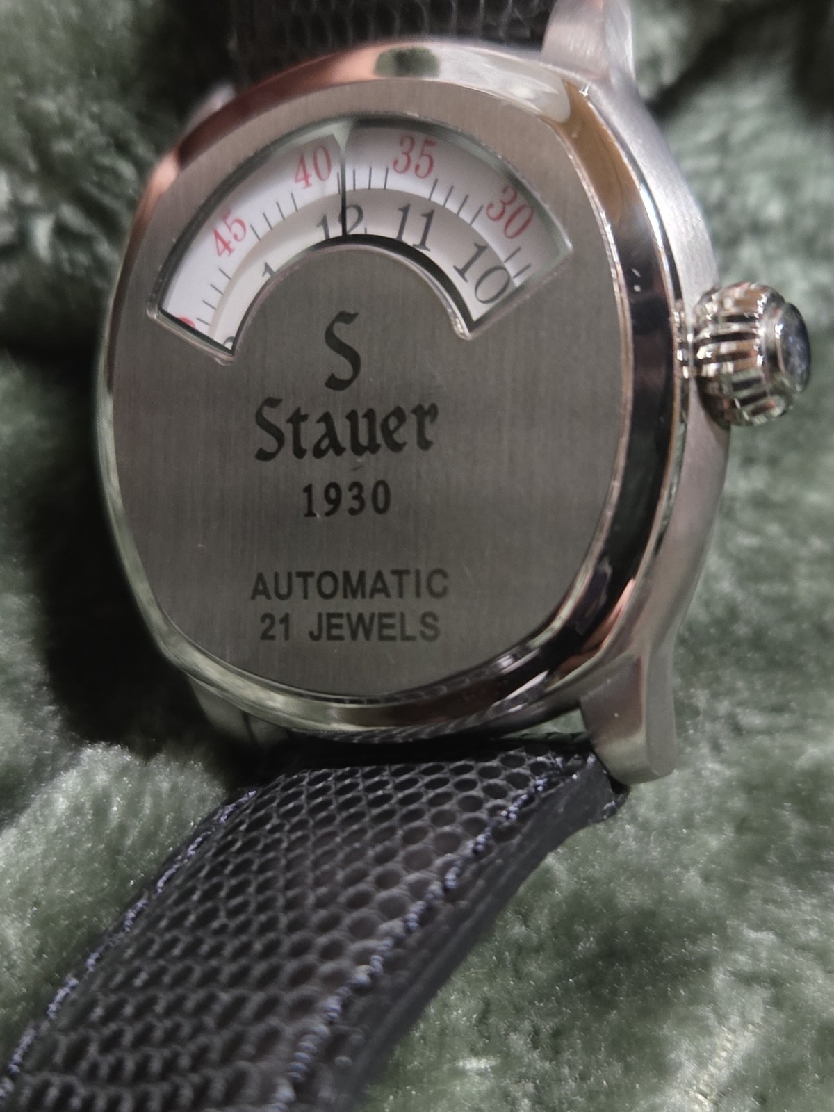 Stauer 1930 Dashtronic Automatic 21 Jewel Men’s Watch Leather Band Vintage Style
