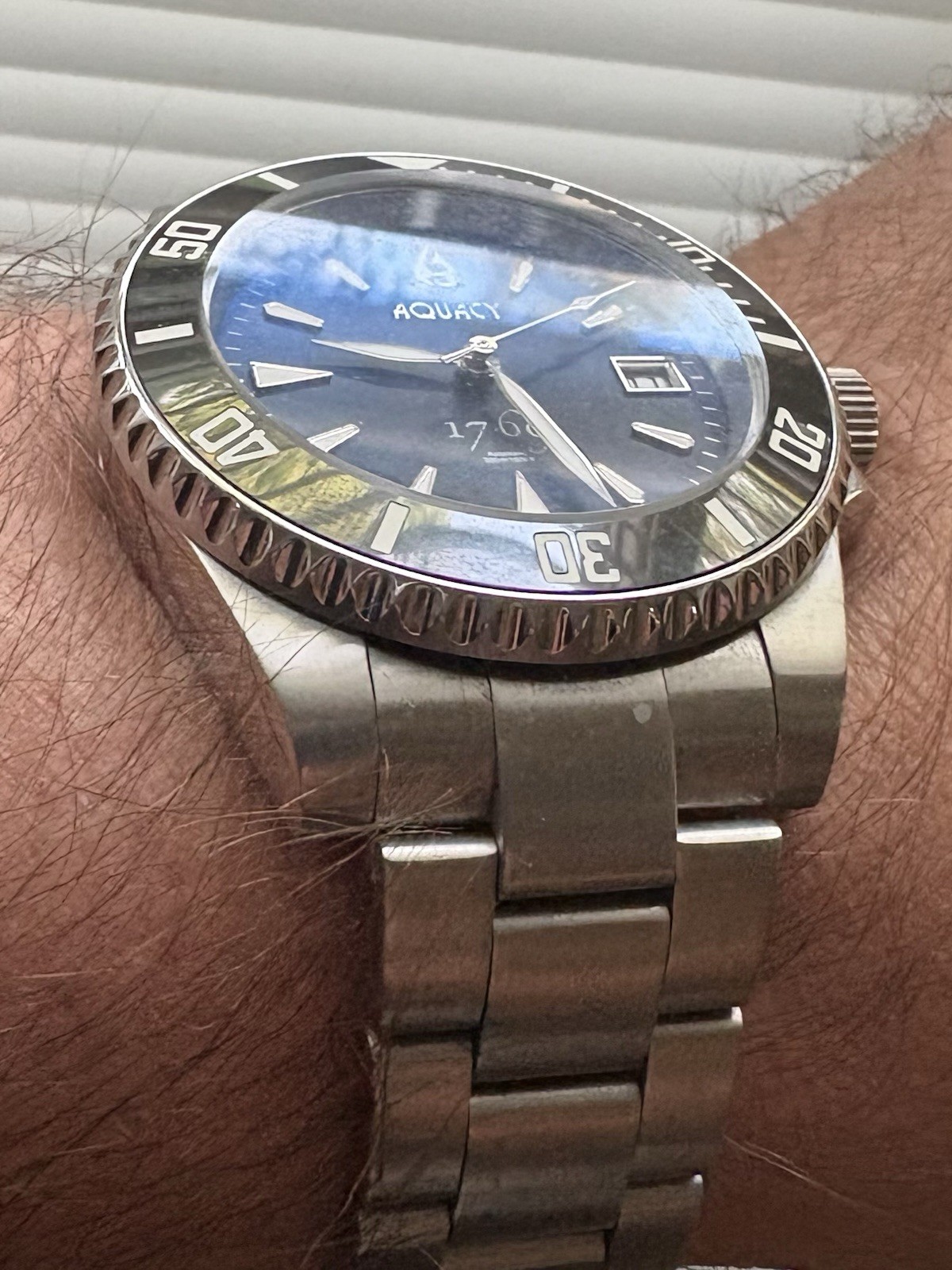 Aquacy 1769 Hei Matau Men’s Automatic Dive Watch Miyota 9015 fade to black dial