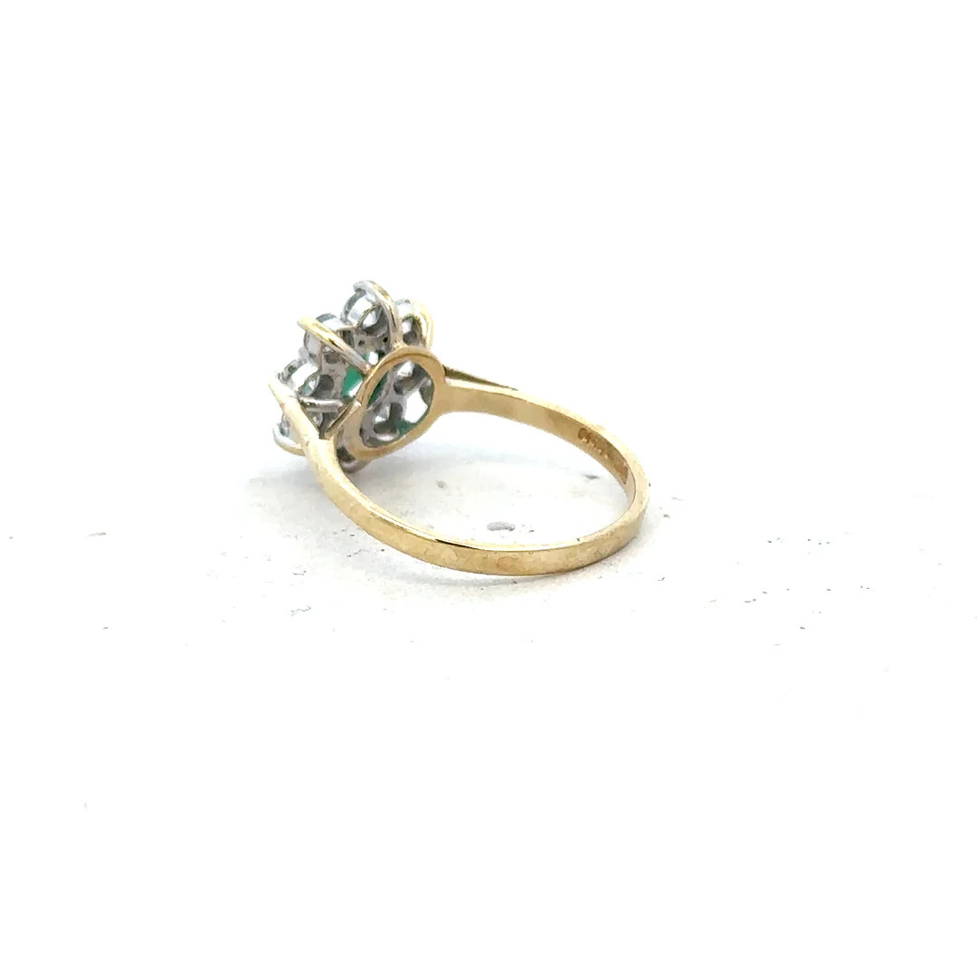 9ct yellow gold ring size J (sh25937b)