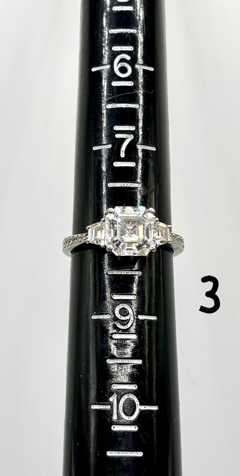 10 pc Lot Of Vintage Signed 925 Sterling Silver CZ Rings Sizes 6.5 ~ 9 50 Grams